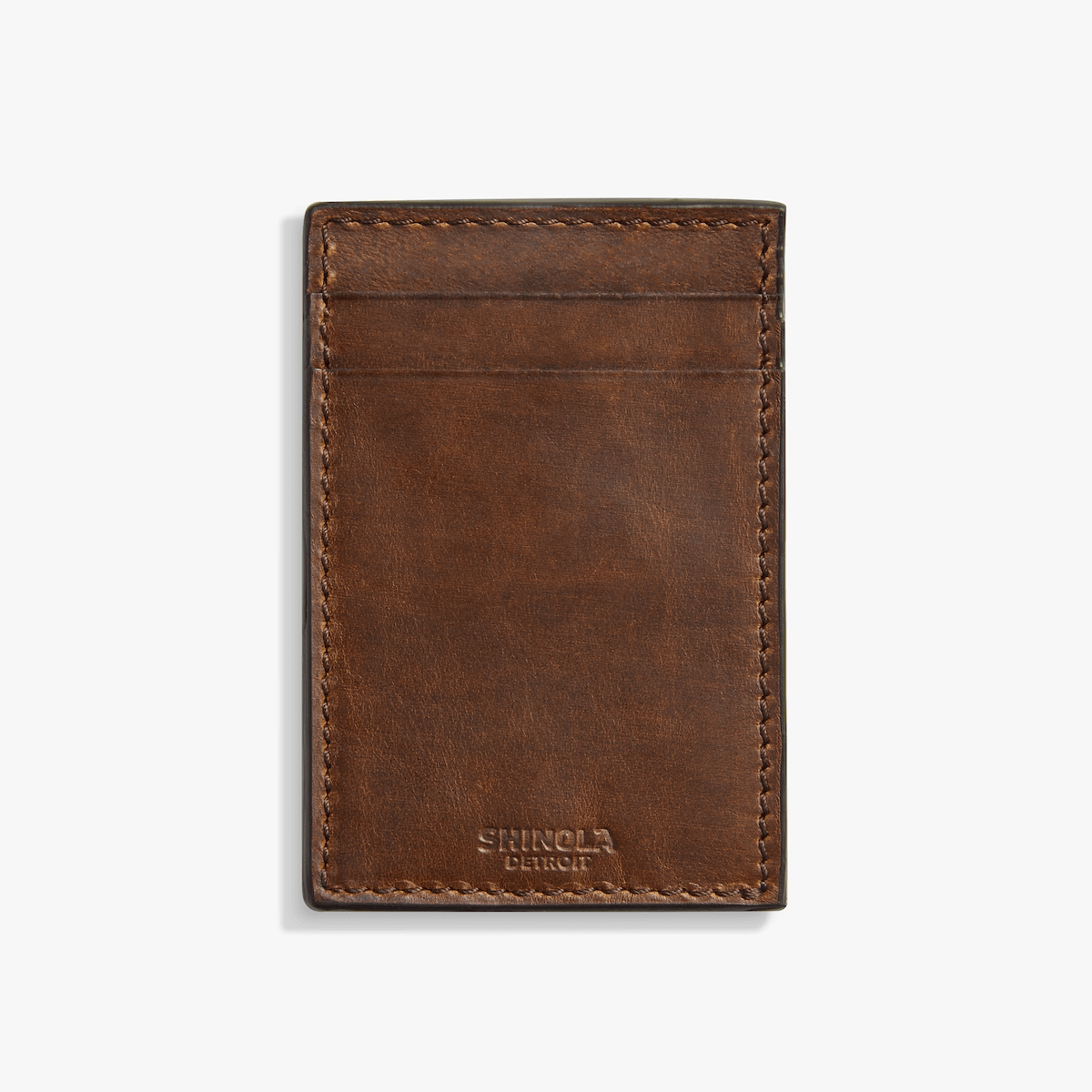 shinola leather card holder