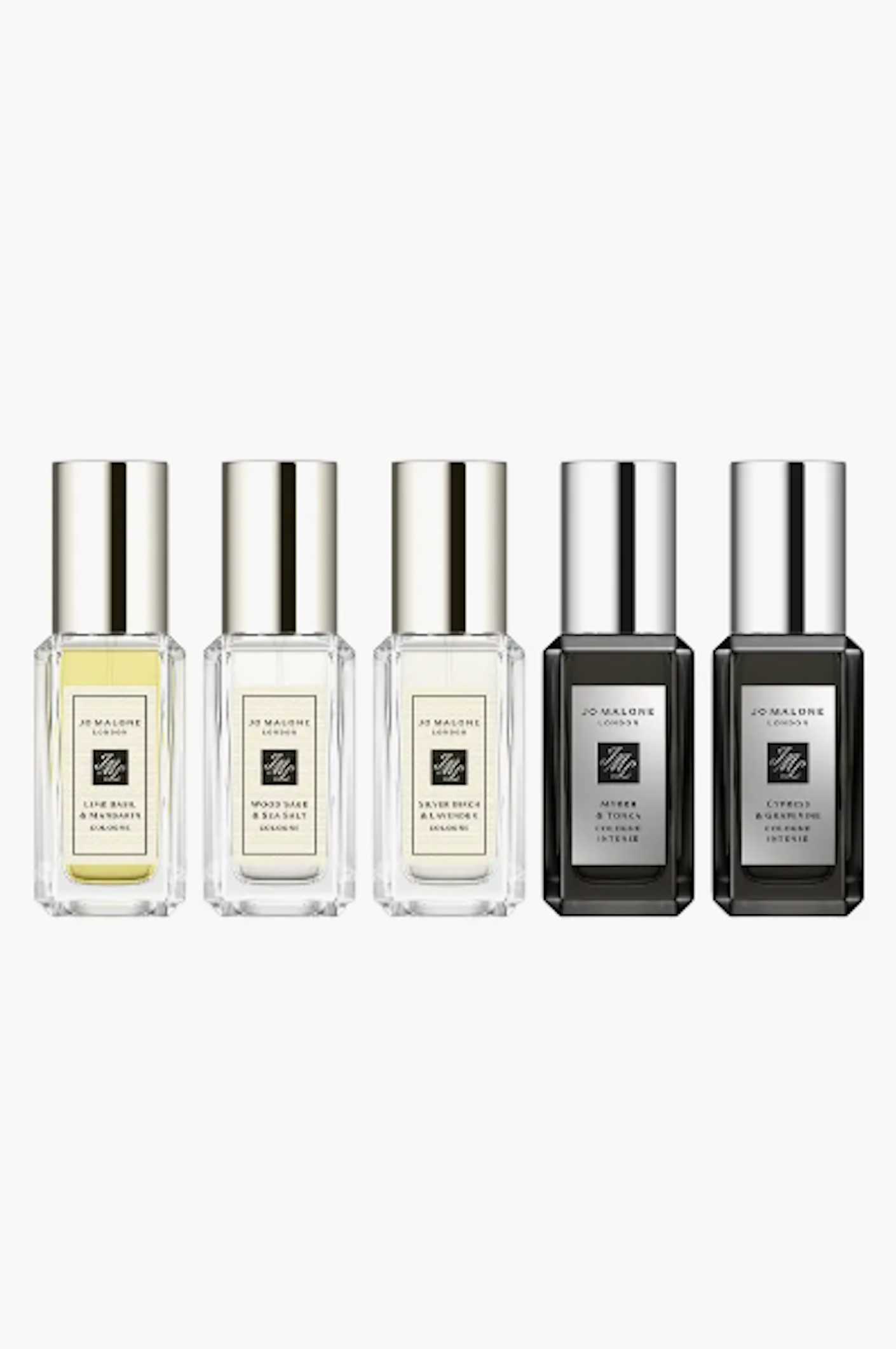 a collection of colognes