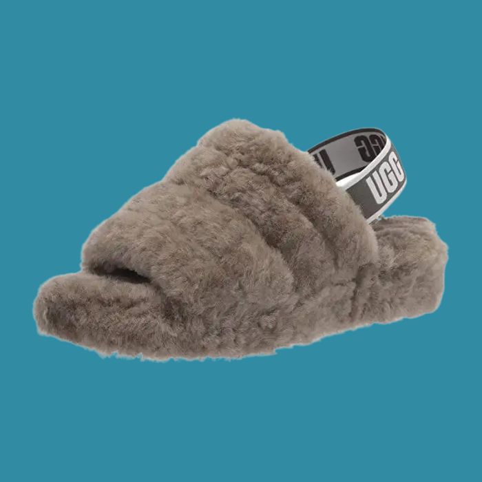 ugg slippers in gray