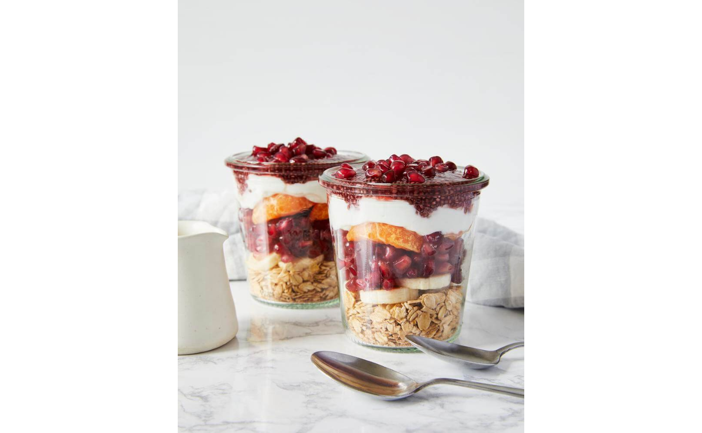 parfait bites pomegranate