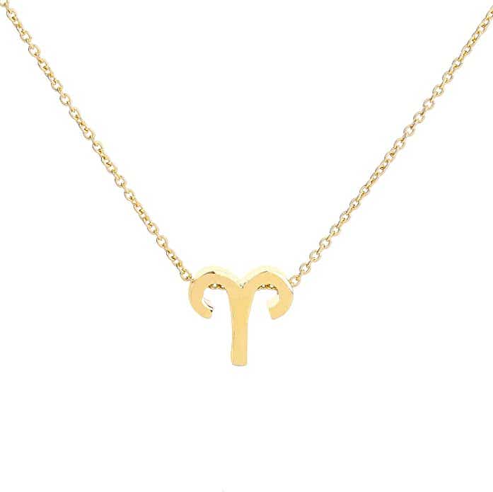 zodiac necklace gold