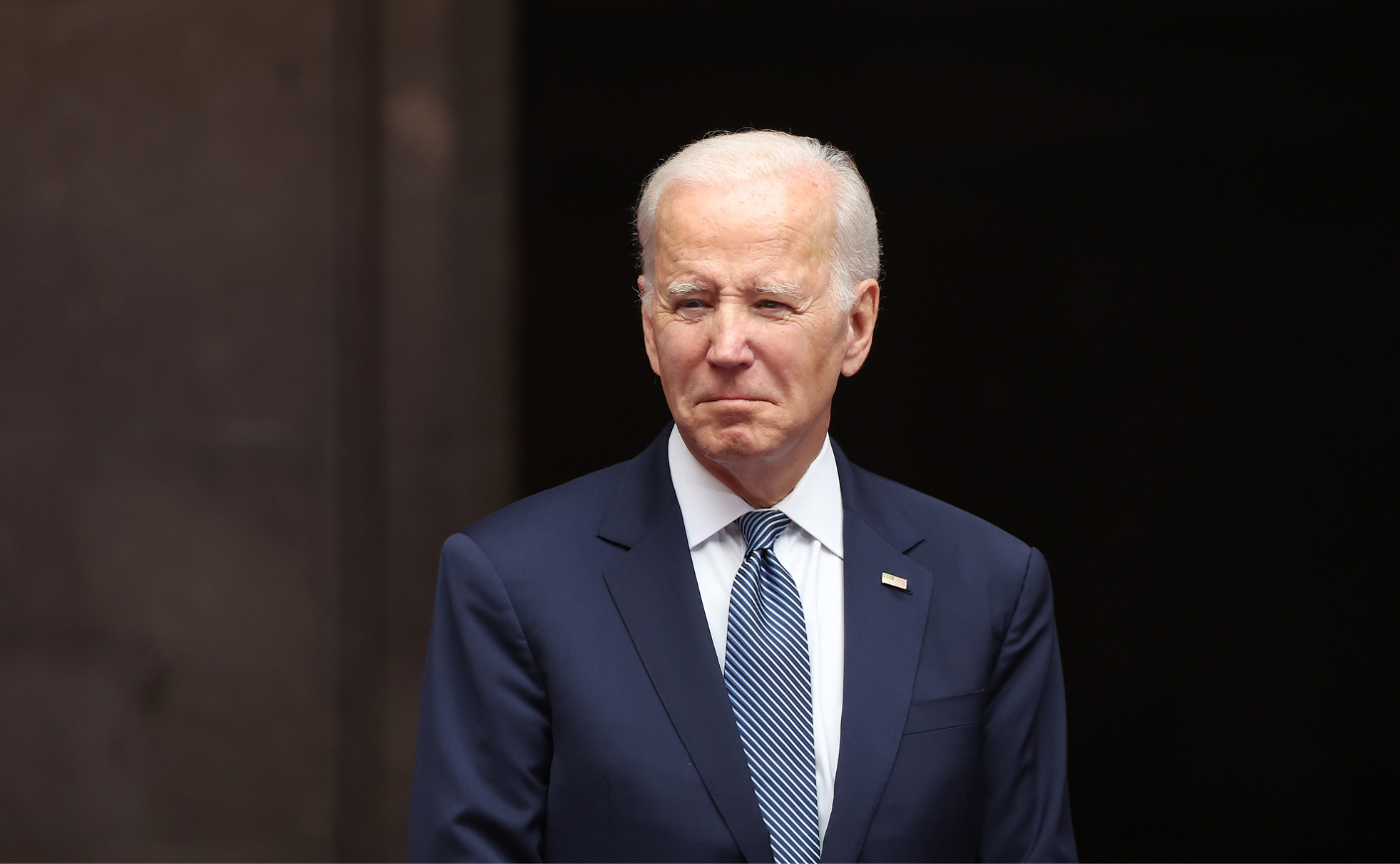 Joe Biden frowning