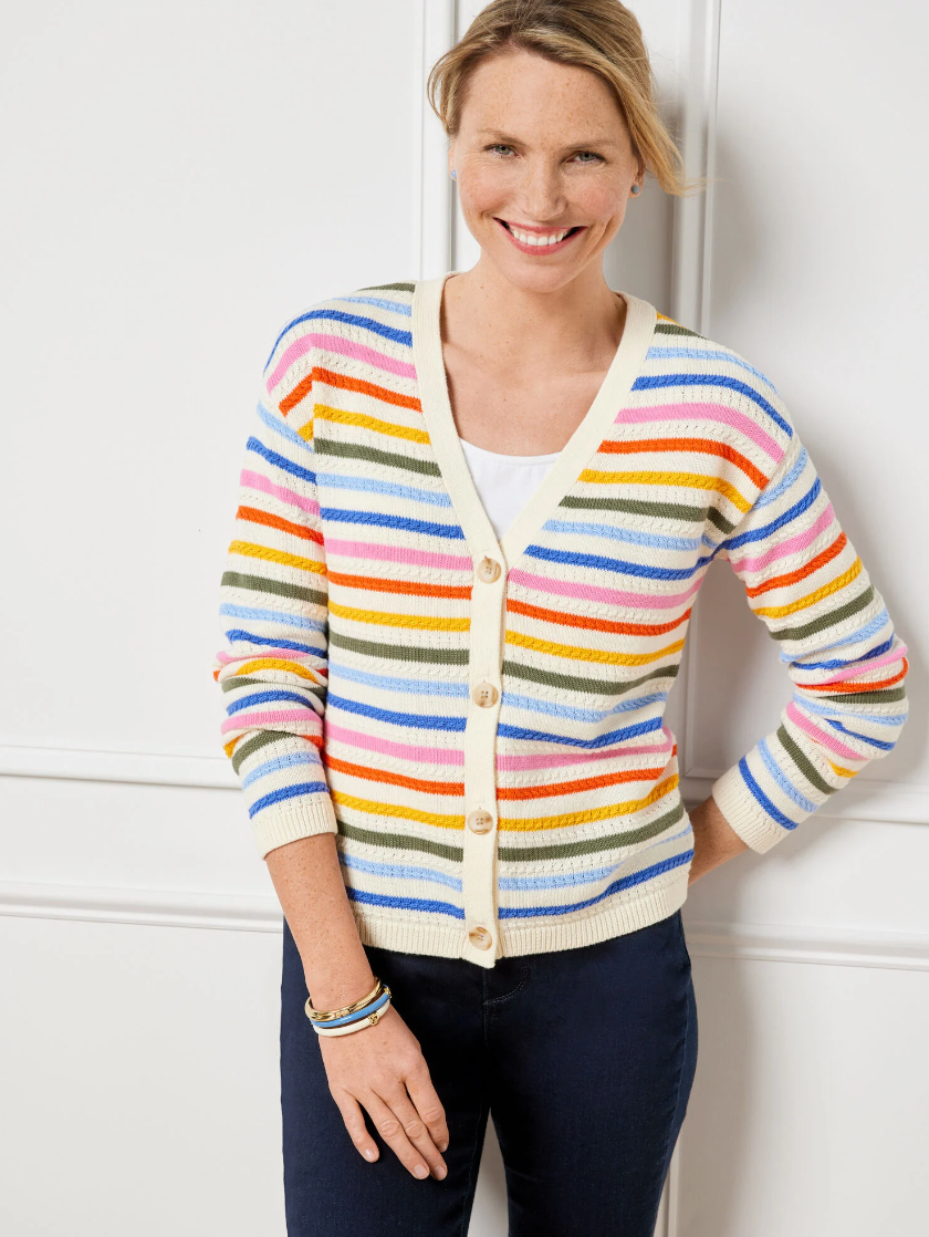 Talbots striped sweater