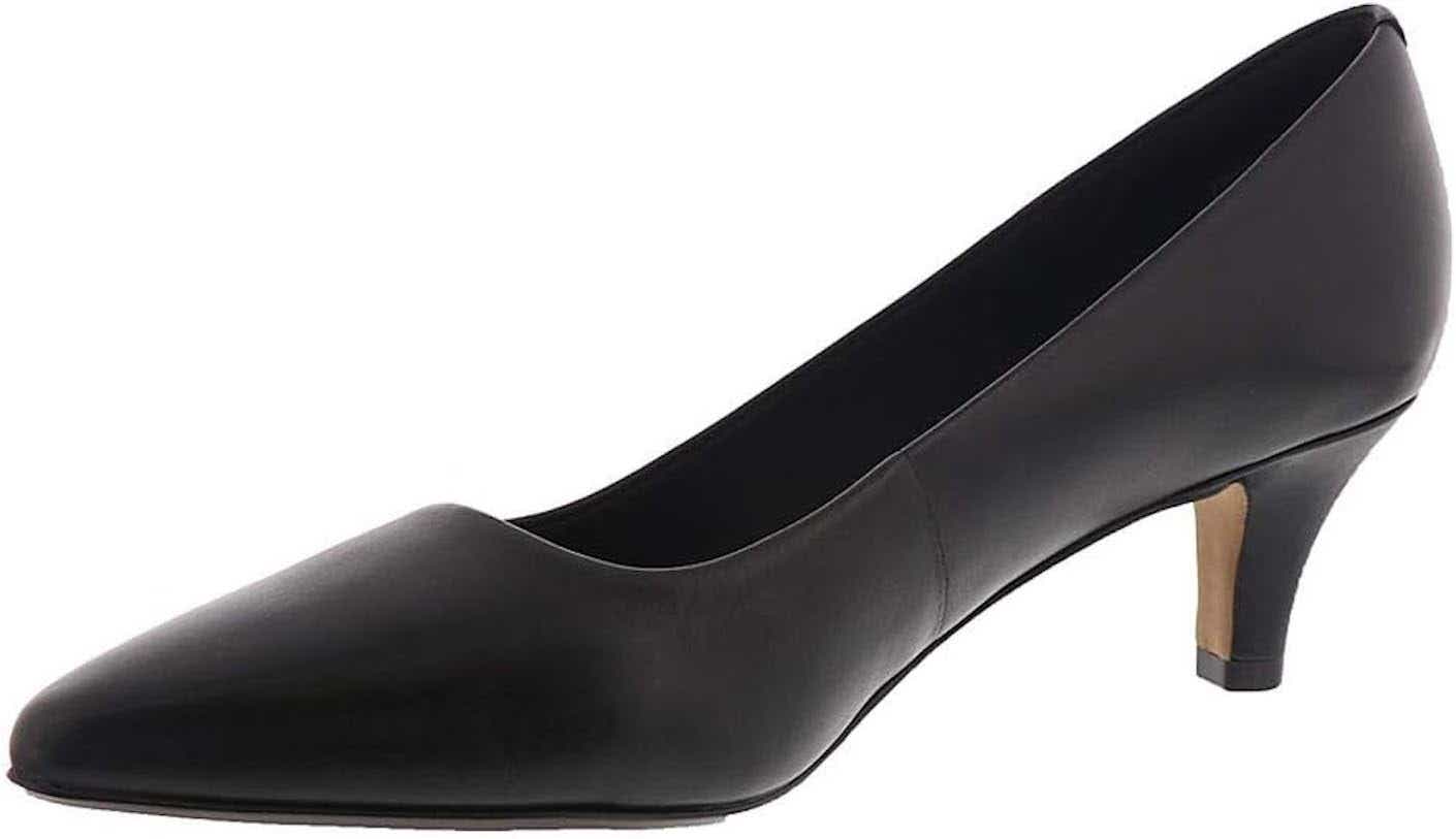 A black heeled shoe