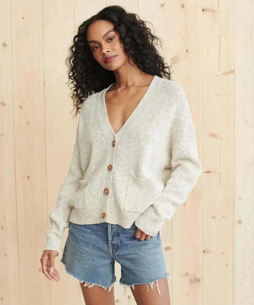 Cropped Cocoon Cardigan