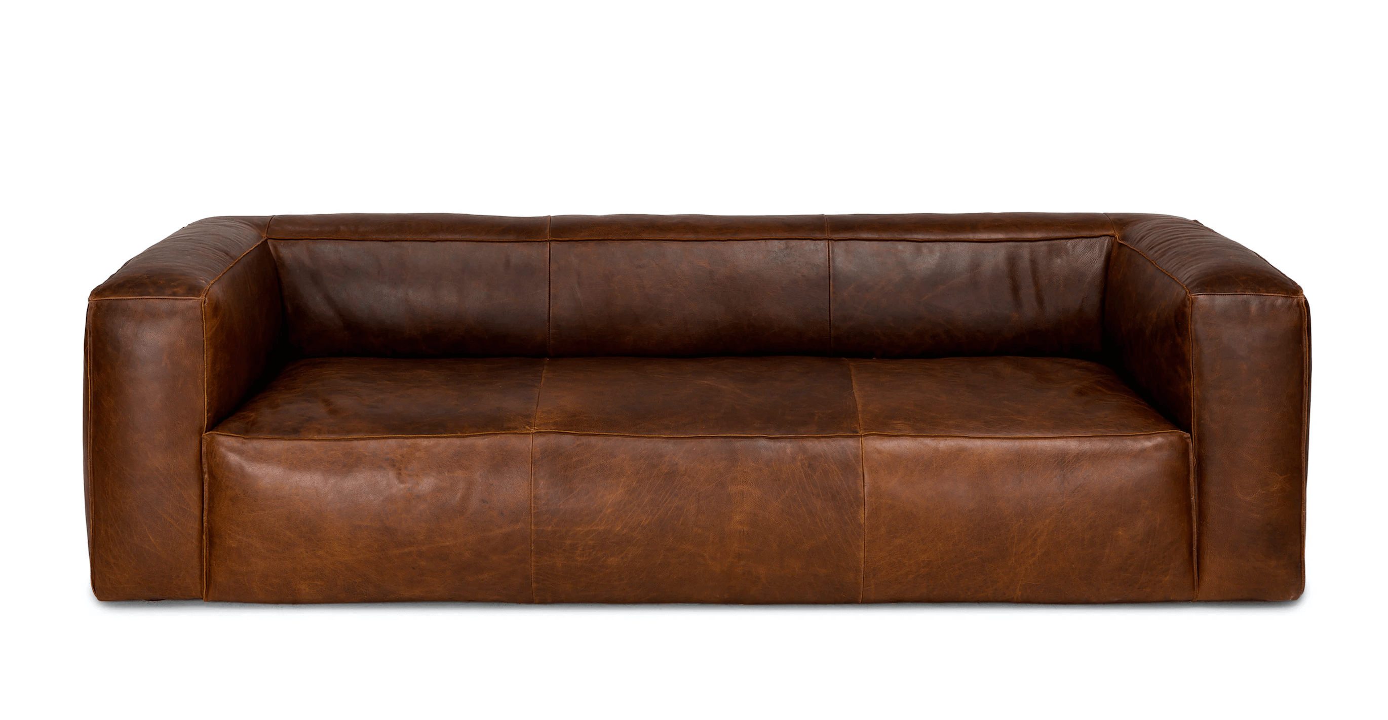 article brown leather couch