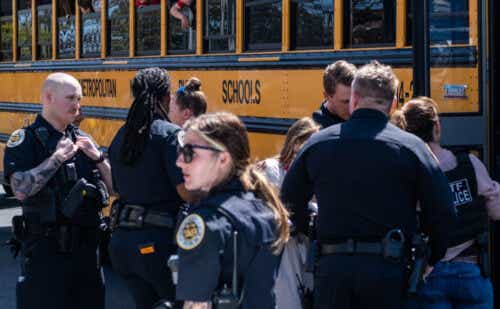 police at Nashville school shooting