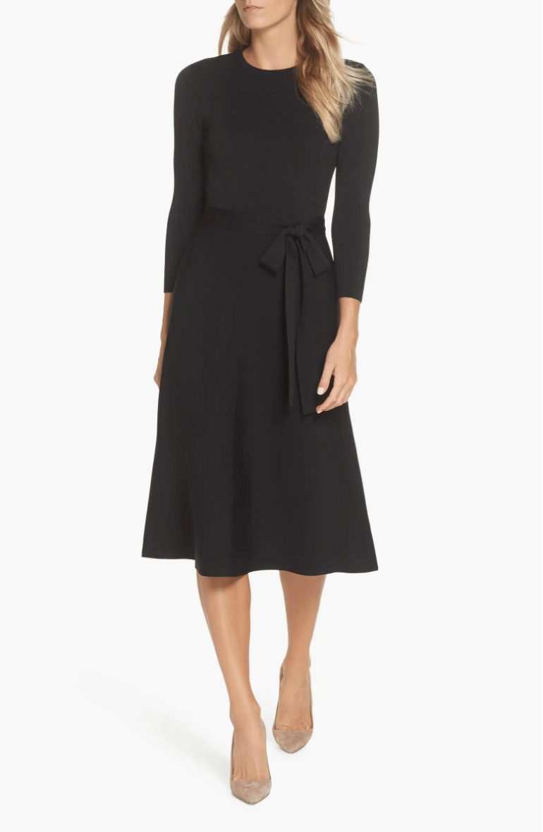 Eliza J Fit and Flare Sweater Dress
