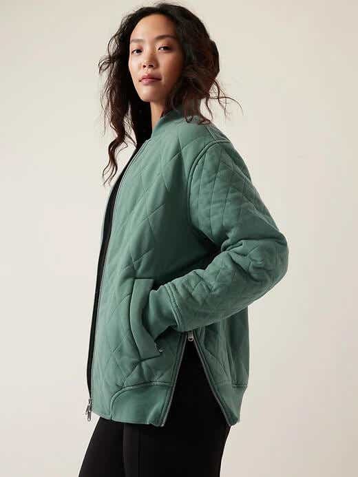 athleta bomber jacket