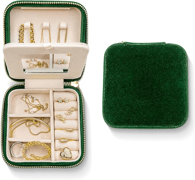 Velvet Travel Jewelry Case