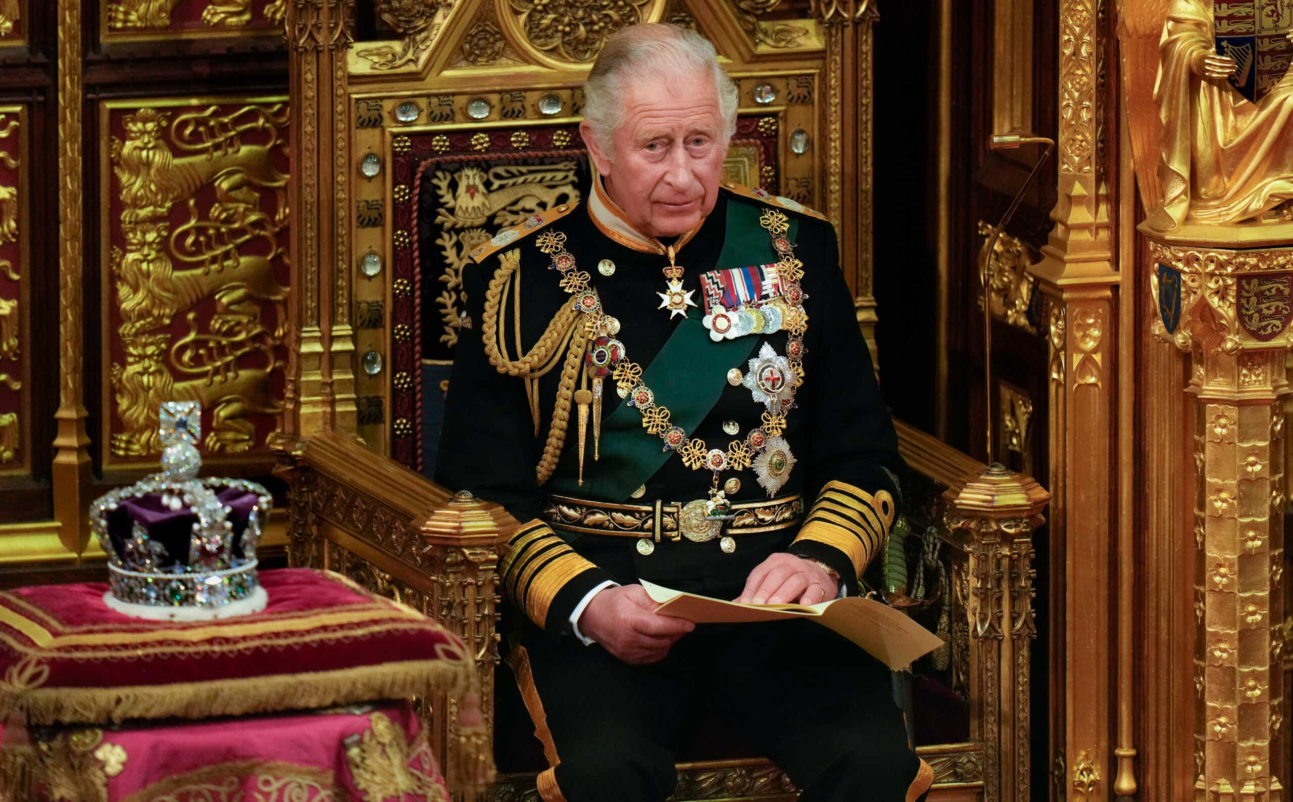 King Charles at the 2022 State Opening Of Parliament