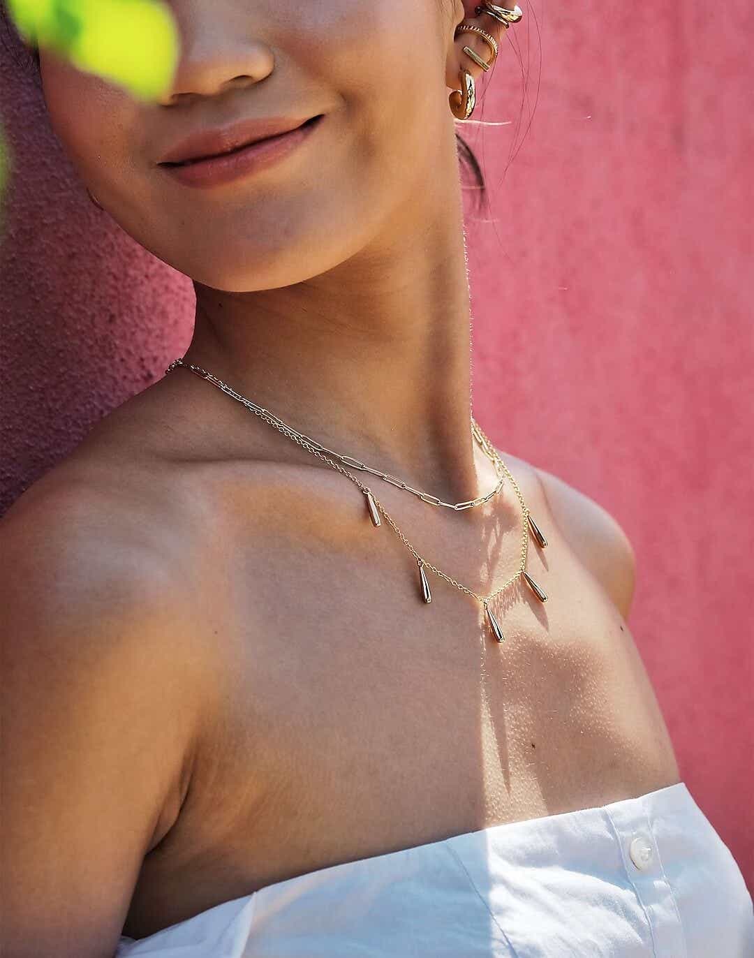 soko dash layered necklace