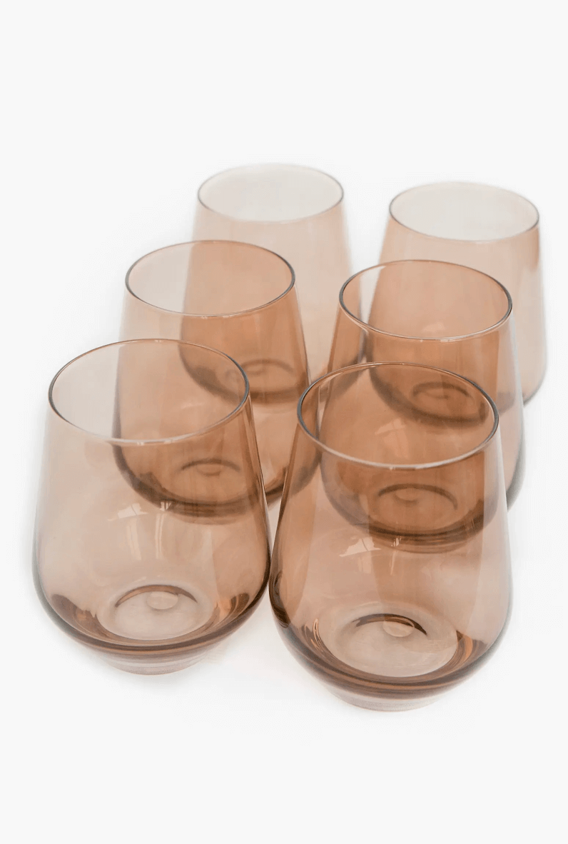estelle stemless wine glasses