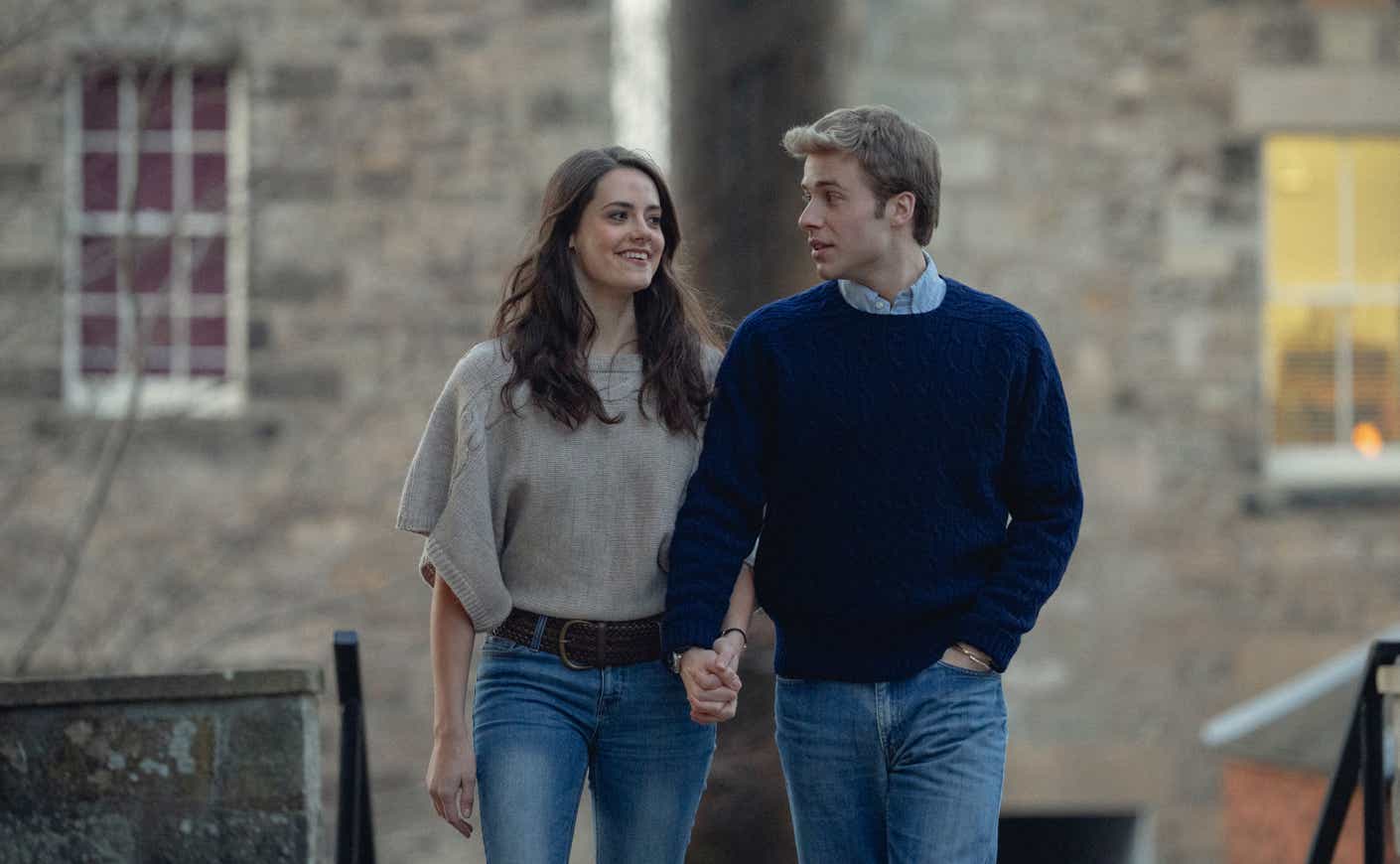 Prince William and Kate Middleton in The Crown