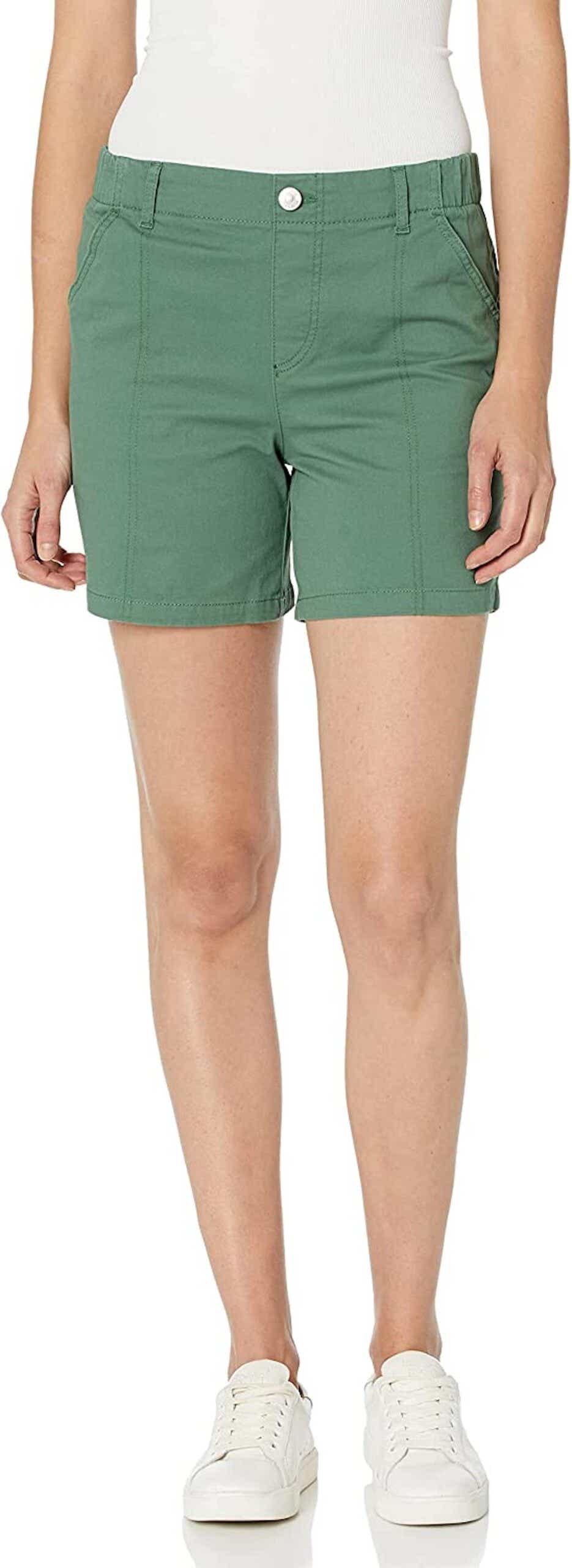 long green shorts