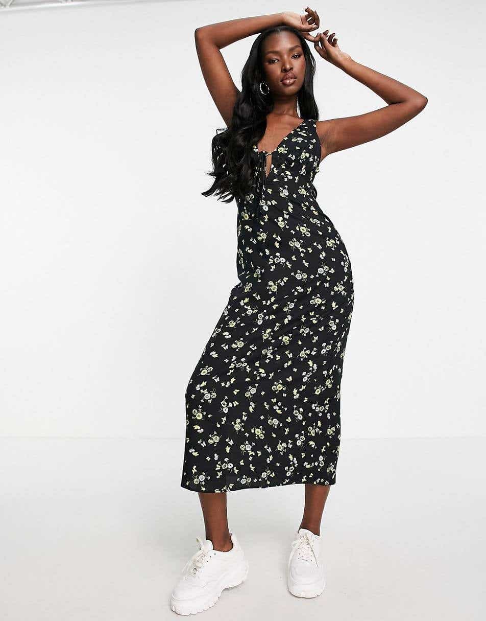 lemon maxi dress from asos