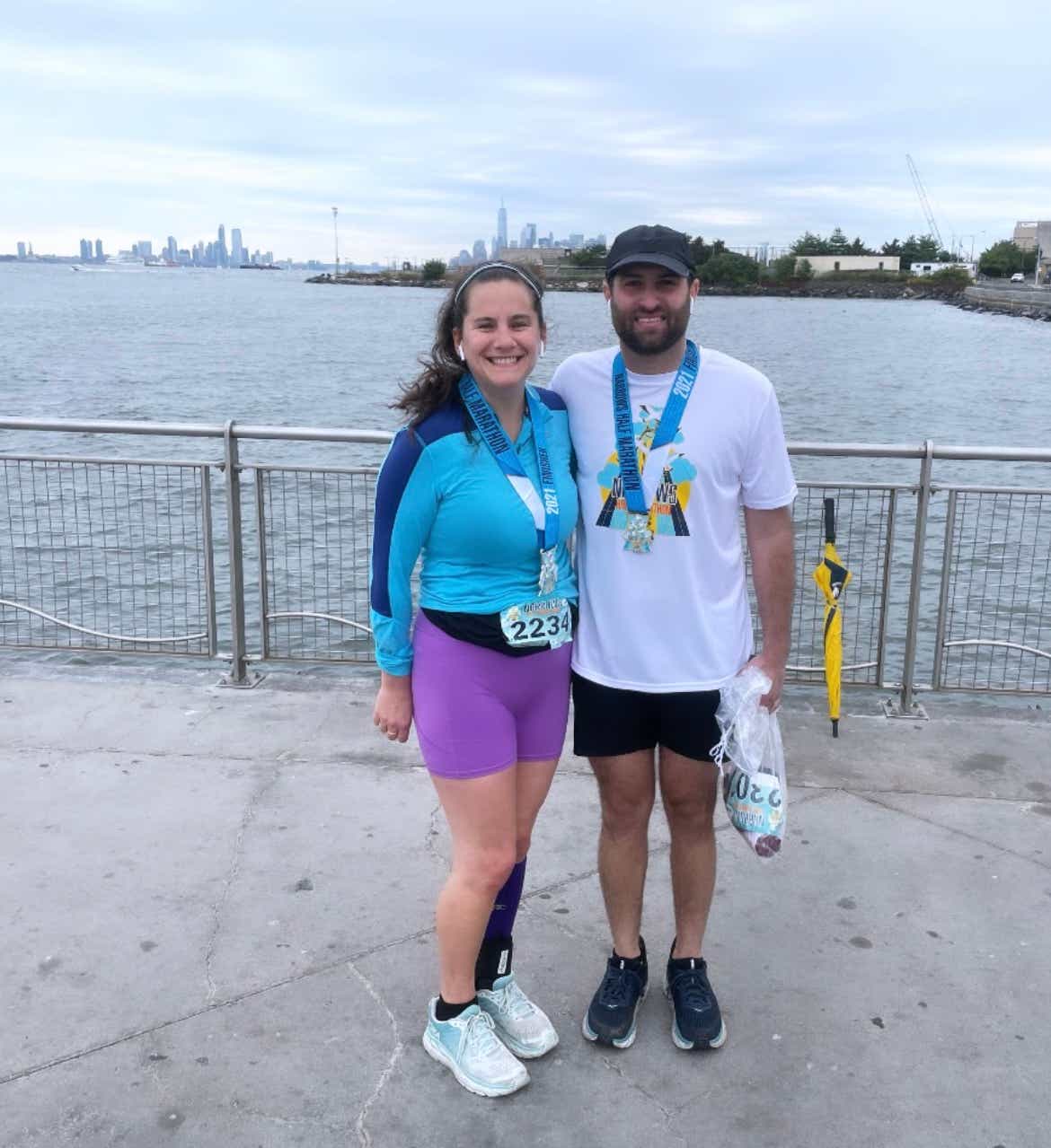 couple at a marathon