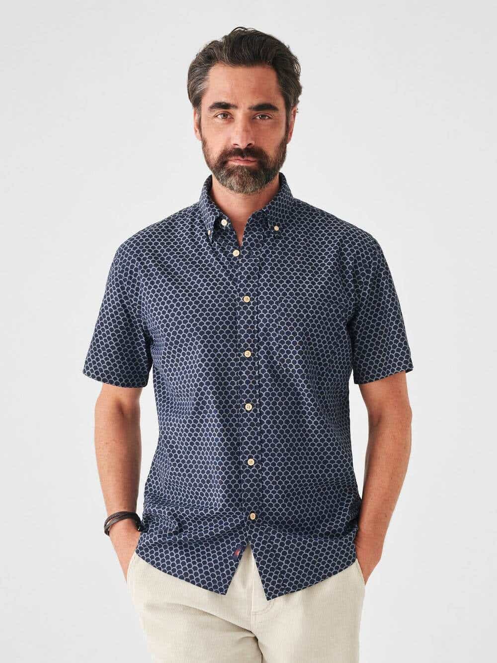 faherty short sleeve button down