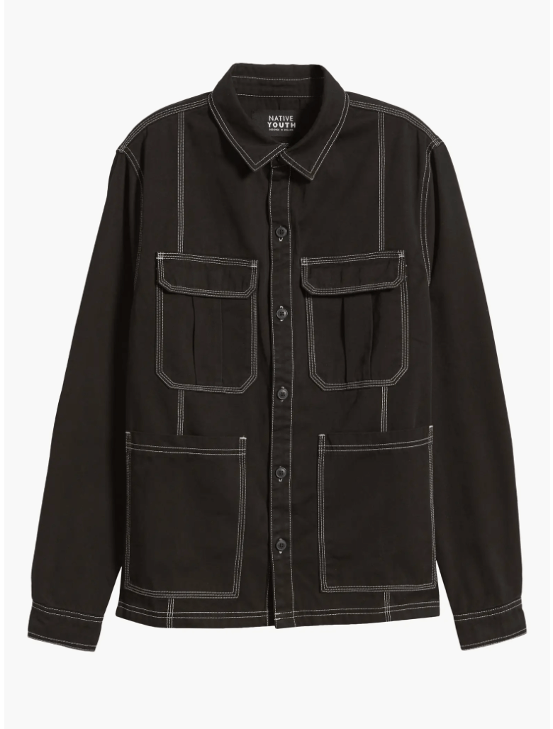 Native Youth topstich overshirt