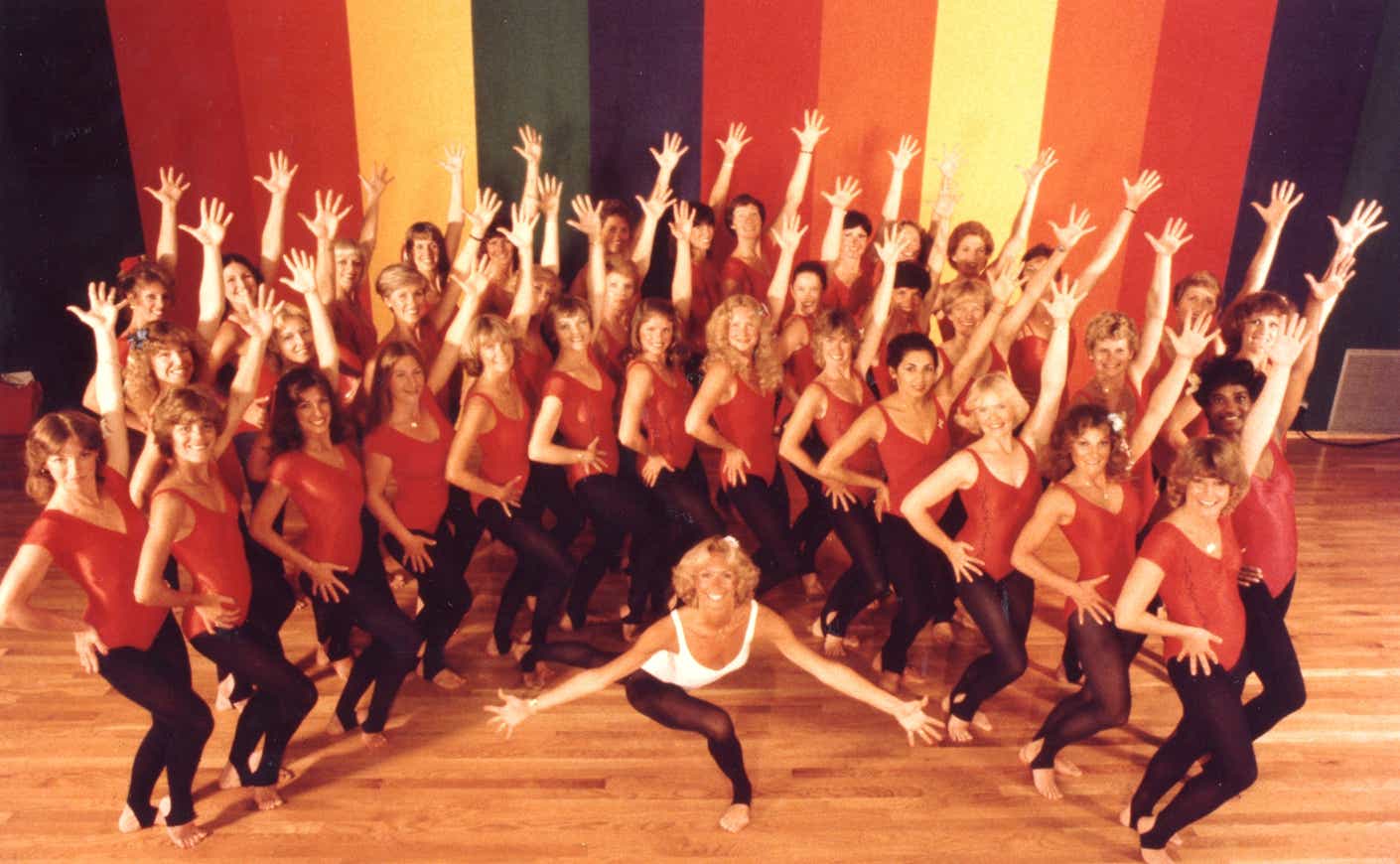 Judi Sheppard Missett, the founder of Jazzercise, leads a class News  Photo - Getty Images