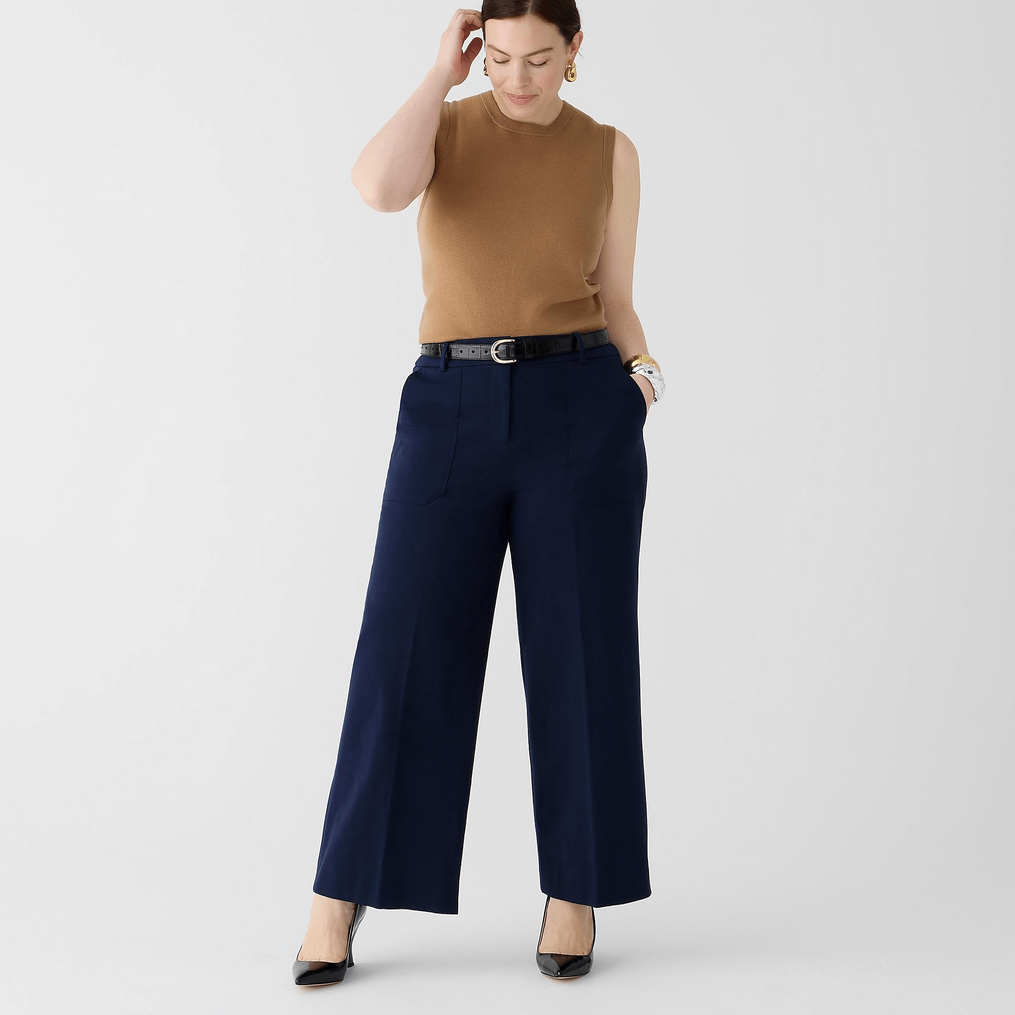 j.crew wide leg sydney pants