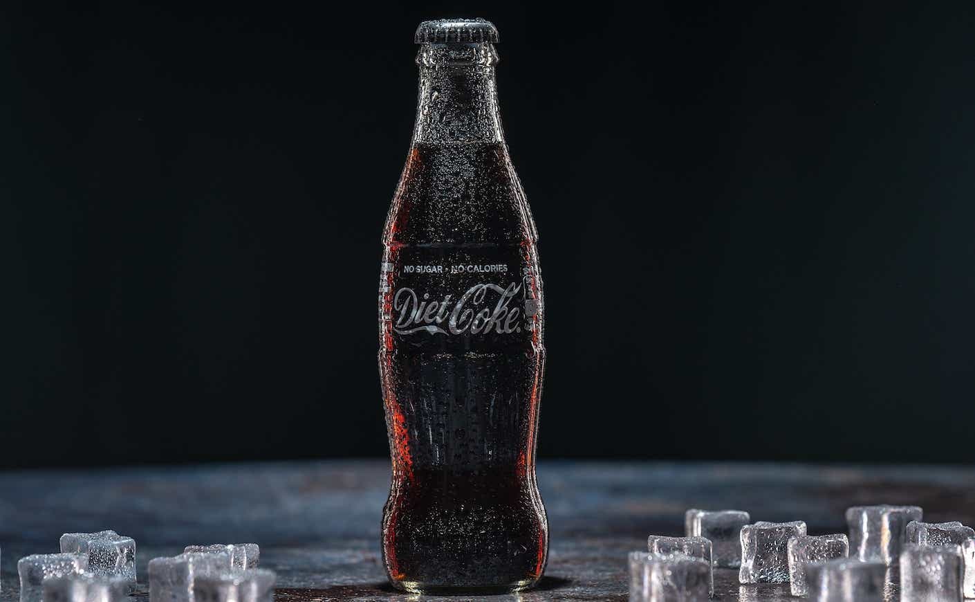 single bottle of diet coke