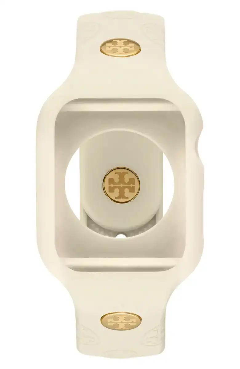 The T Monogram Silicone 20mm Apple Watch® Watchband Tory Burch