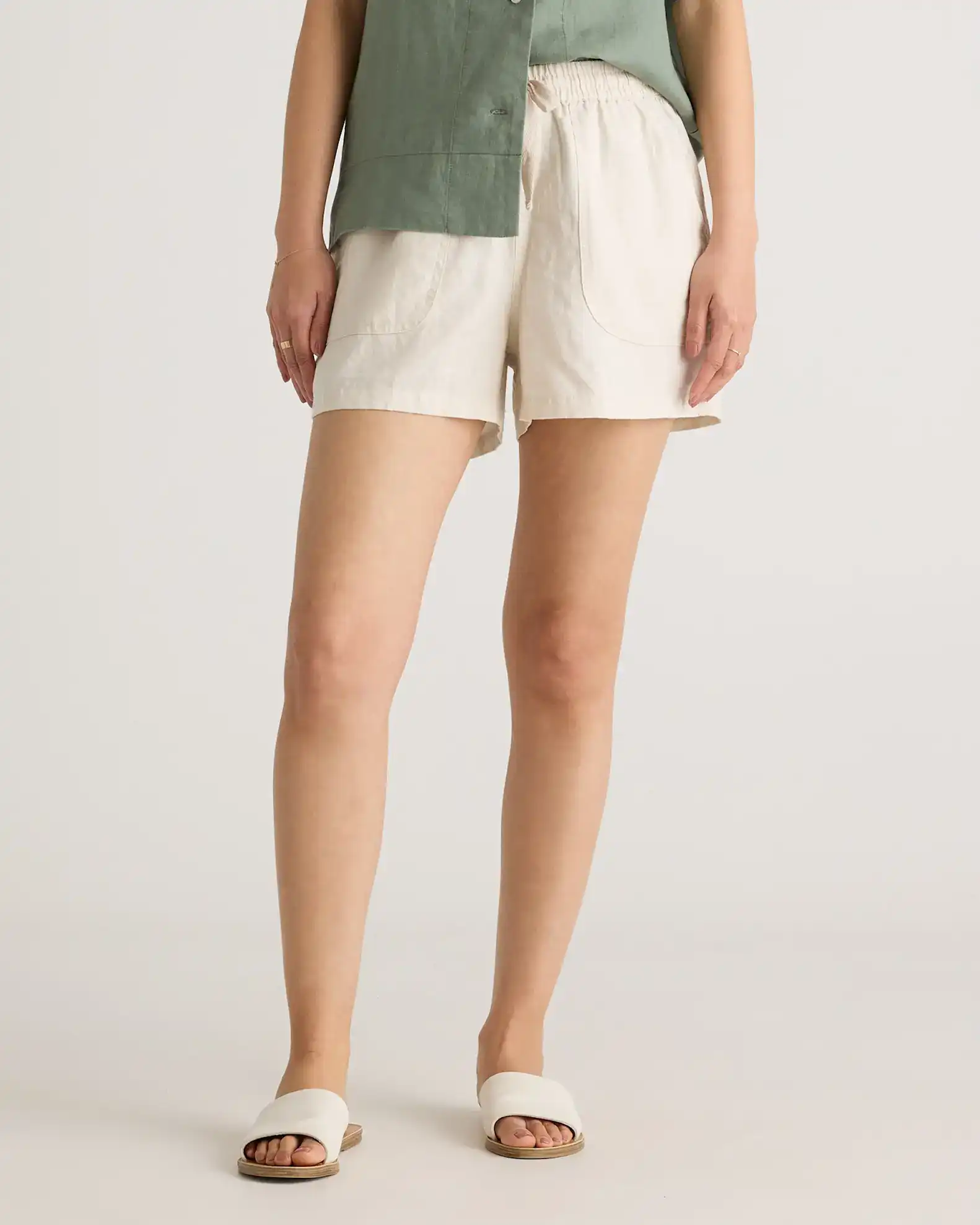 quince linen shorts