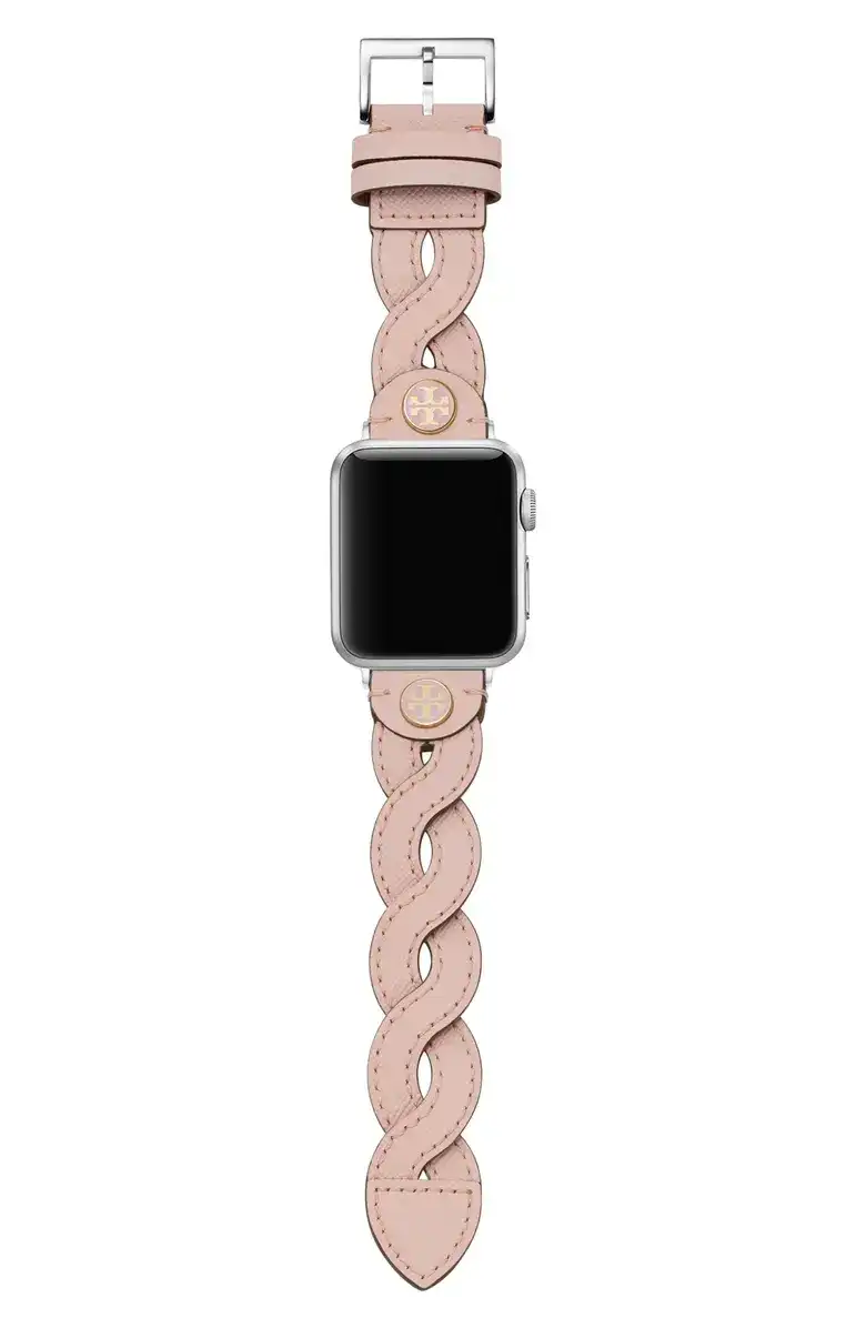 Tory Burch Braided Leather Apple Watch® Watchband