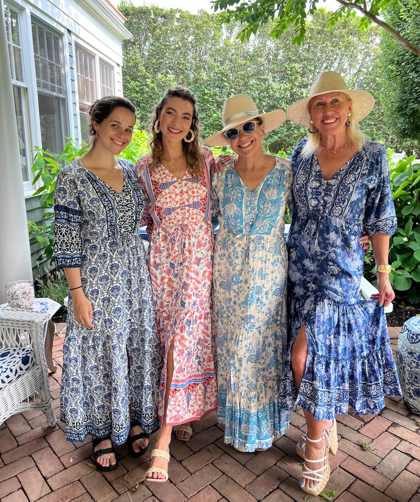 Katie couric and other women wearing Walker and Wade dresses