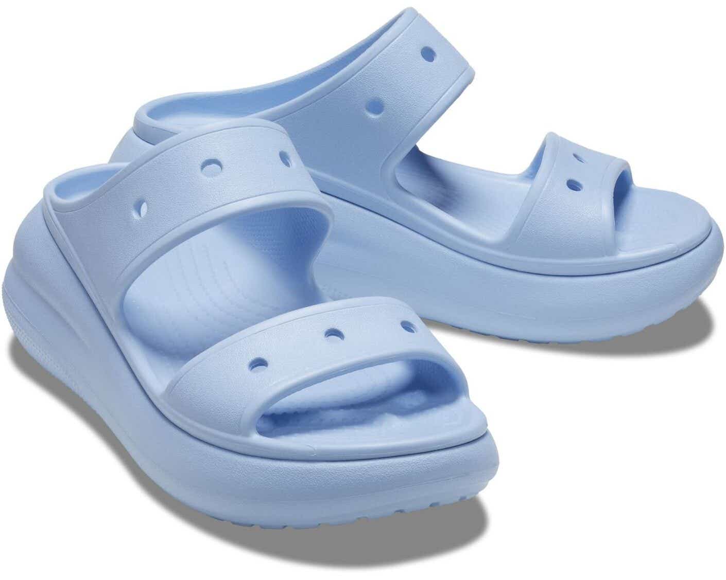A pair of crocs sandals