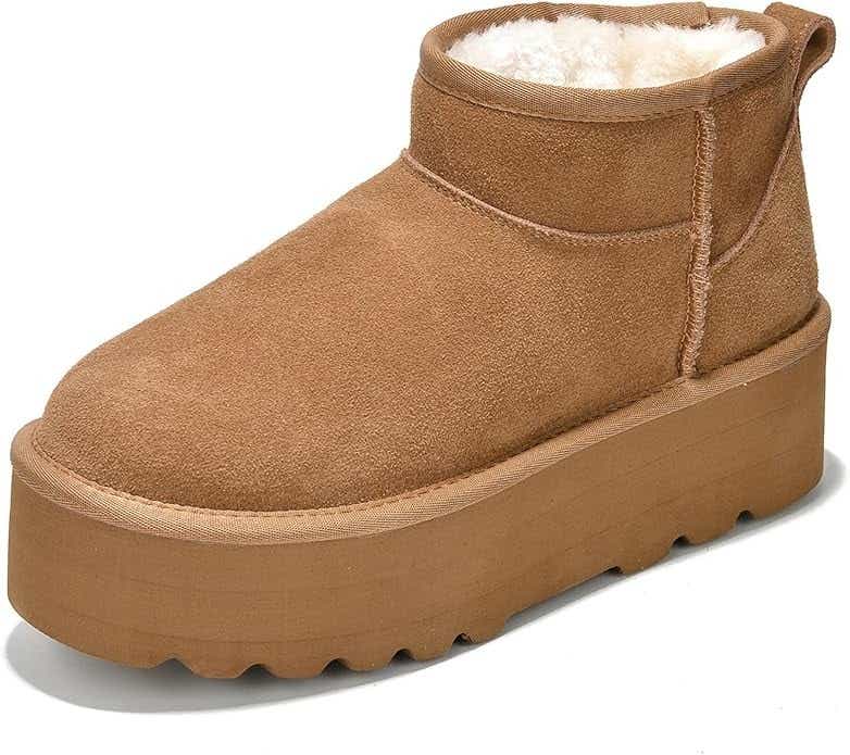 Project Cloud 100% Genuine Leather Ankle Boots for Women - Anti-Slip Memory Foam Insole Womens Boots - Lightweight Winter Womens Shoes, Ankle Booties for Women (Huggy)