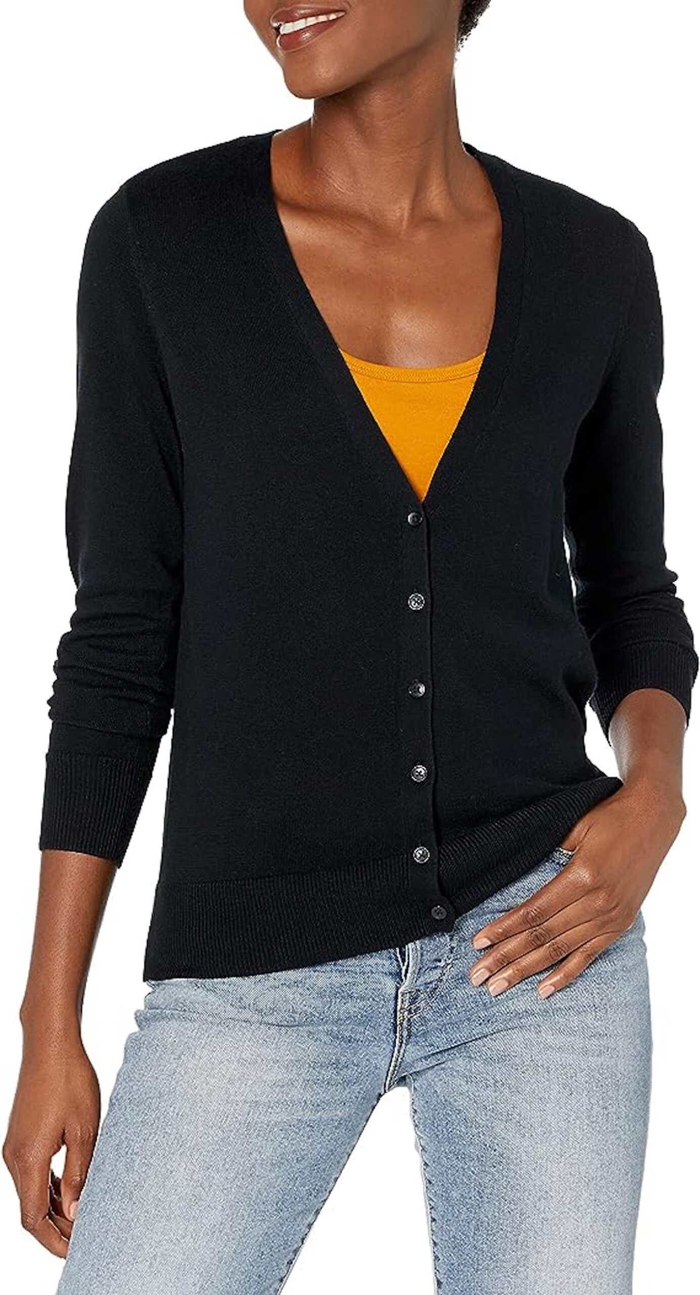 A fitted cardigan