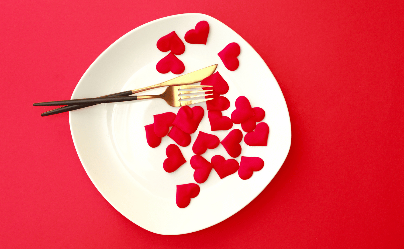 hearts on a plate