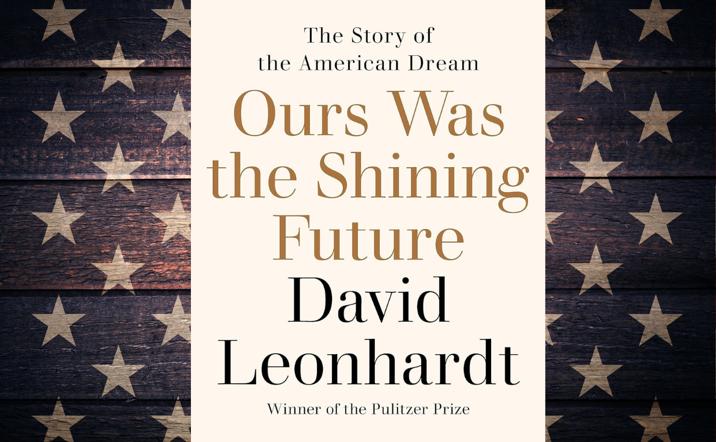 david leonhardt's book cover over american flag stars