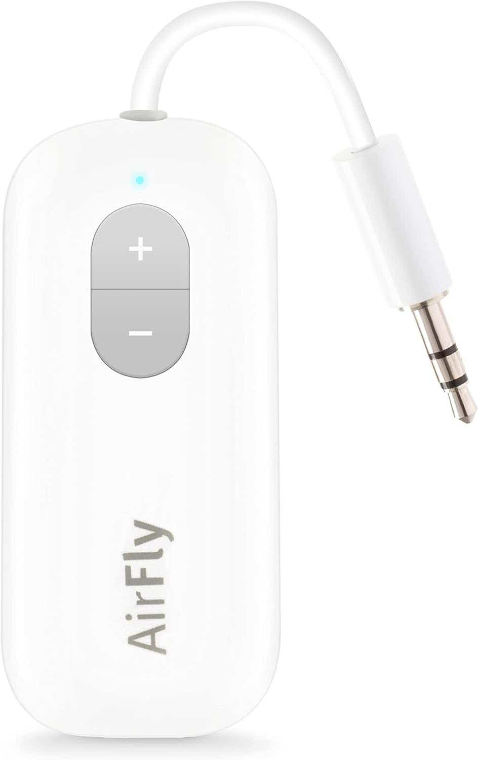 Twelve South AirFly SE, Premium Bluetooth Wireless Audio Transmitter for AirPods or Wireless Headphones - Use with Any 3.5 mm Audio Jack for In-Flight, TV,...