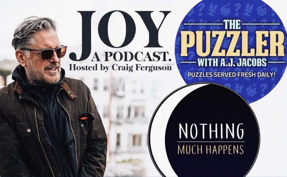 cover art for Joy, the Puzzler, and Nothing Much Happens podcasts