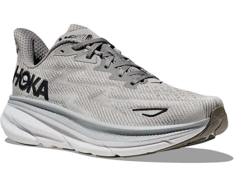 gray hoka clifton 9 sneaker