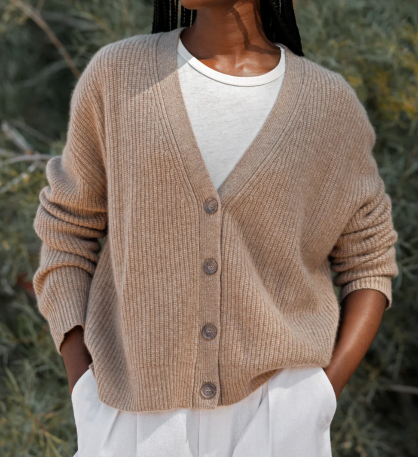 Jenni Kayne Cropped Cashmere Cocoon Cardigan