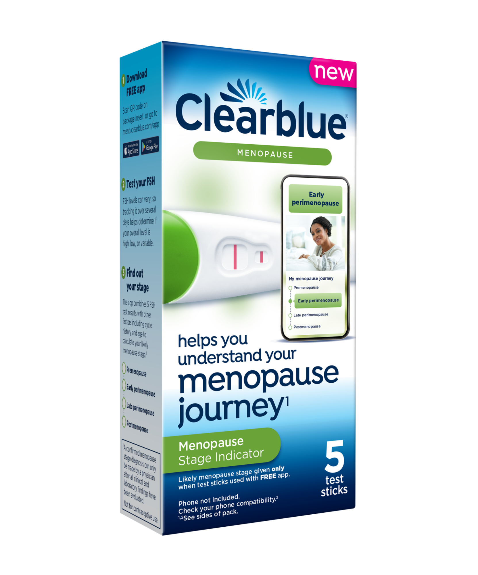 ClearBlue menopause indicator test. Courtesy of P&G