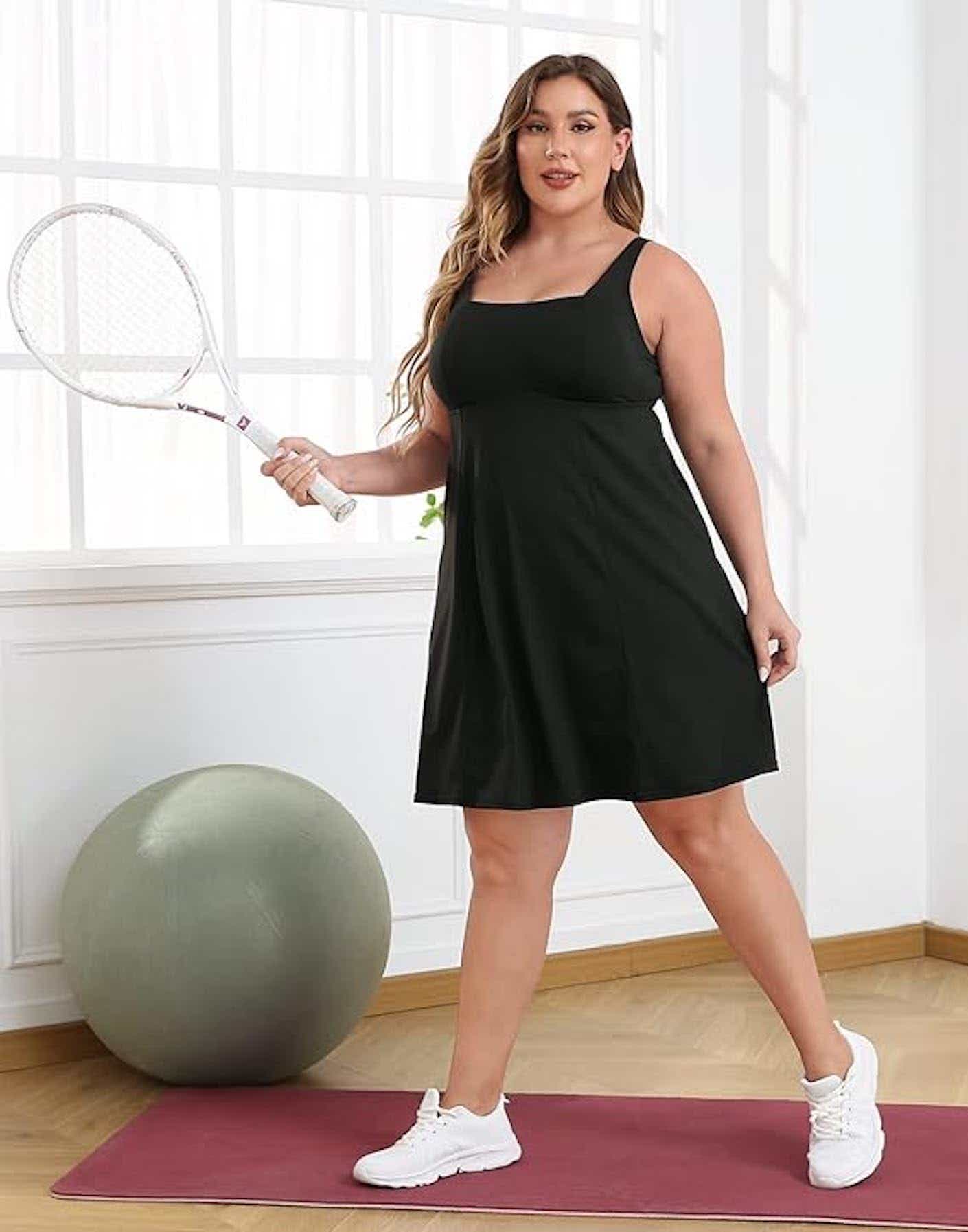 A black tennis dress.