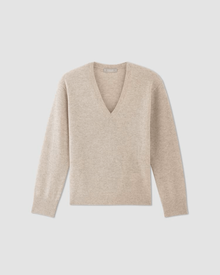 everlane cashmere v neck