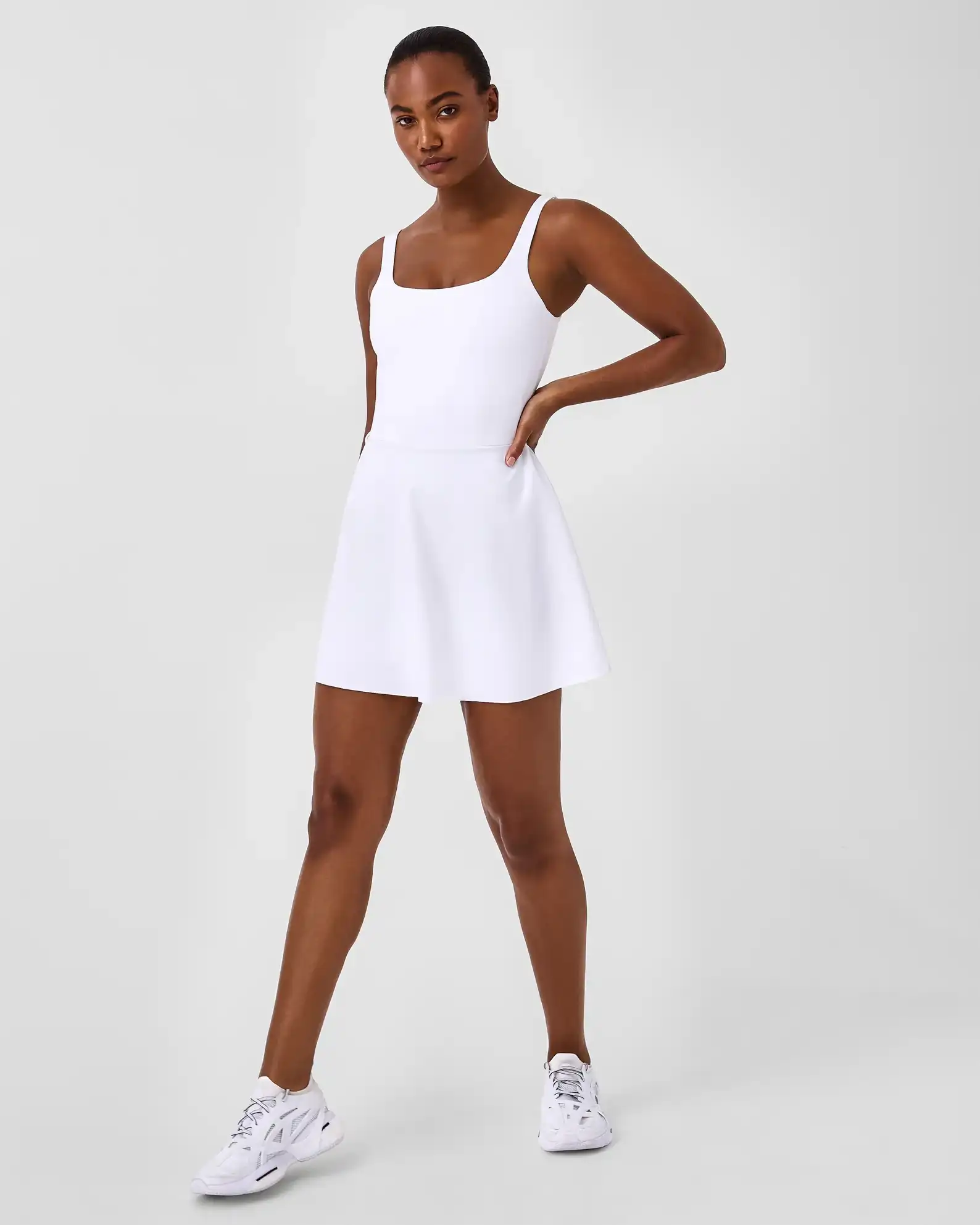 The Get Moving Easy Access Square Neck Dress