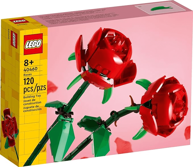 lego rose puzzle set