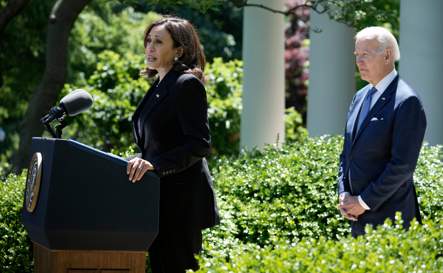 Kamala Harris and Joe Biden