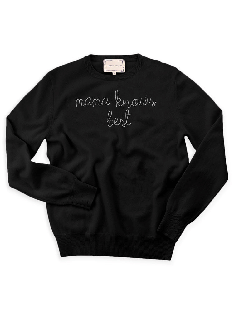 mama knows best lingua franca sweater