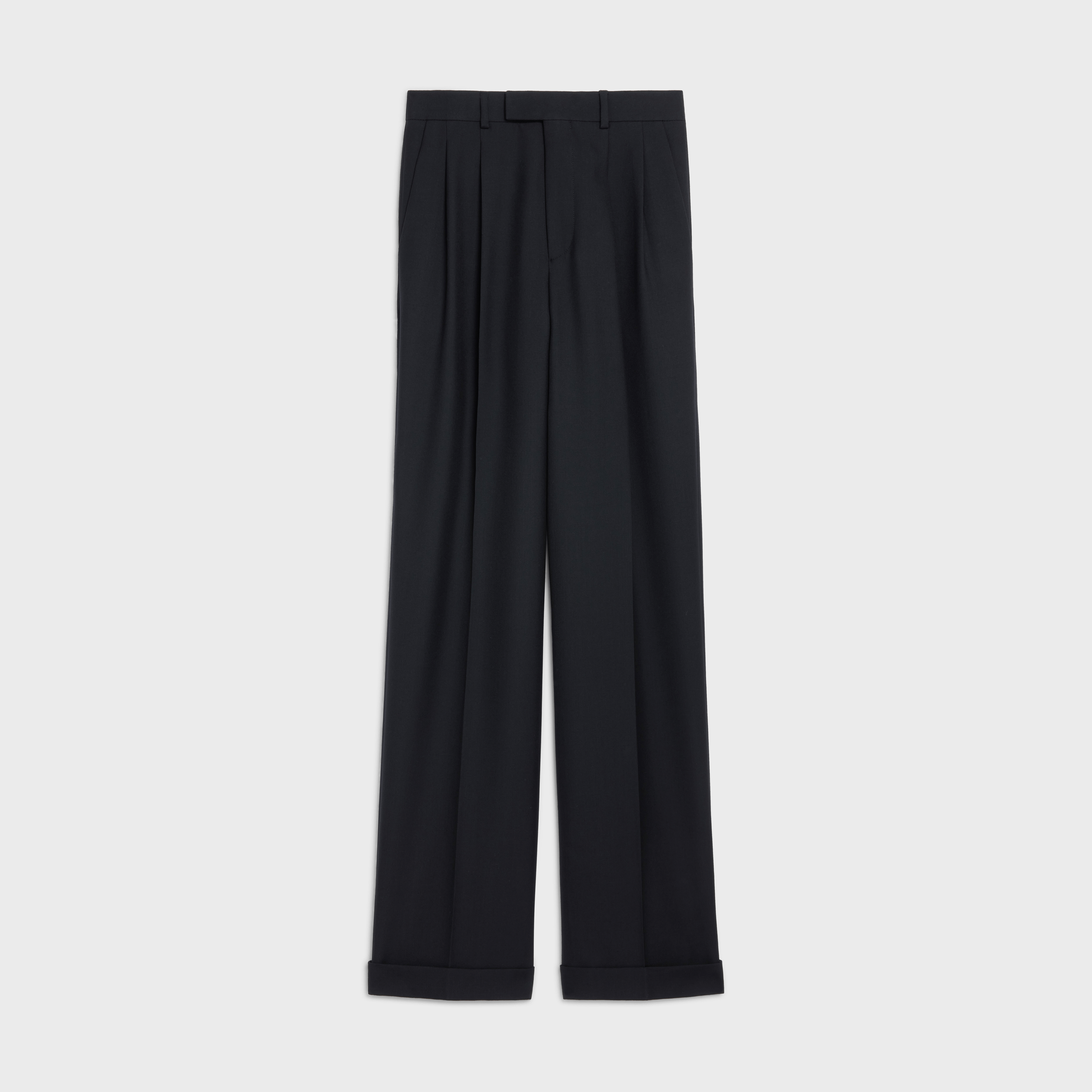 celine wool gabardine pants