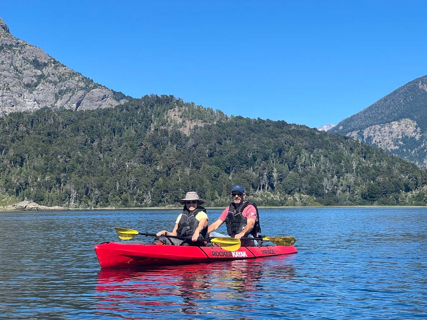 katie couric and john molner kayaking in argentina