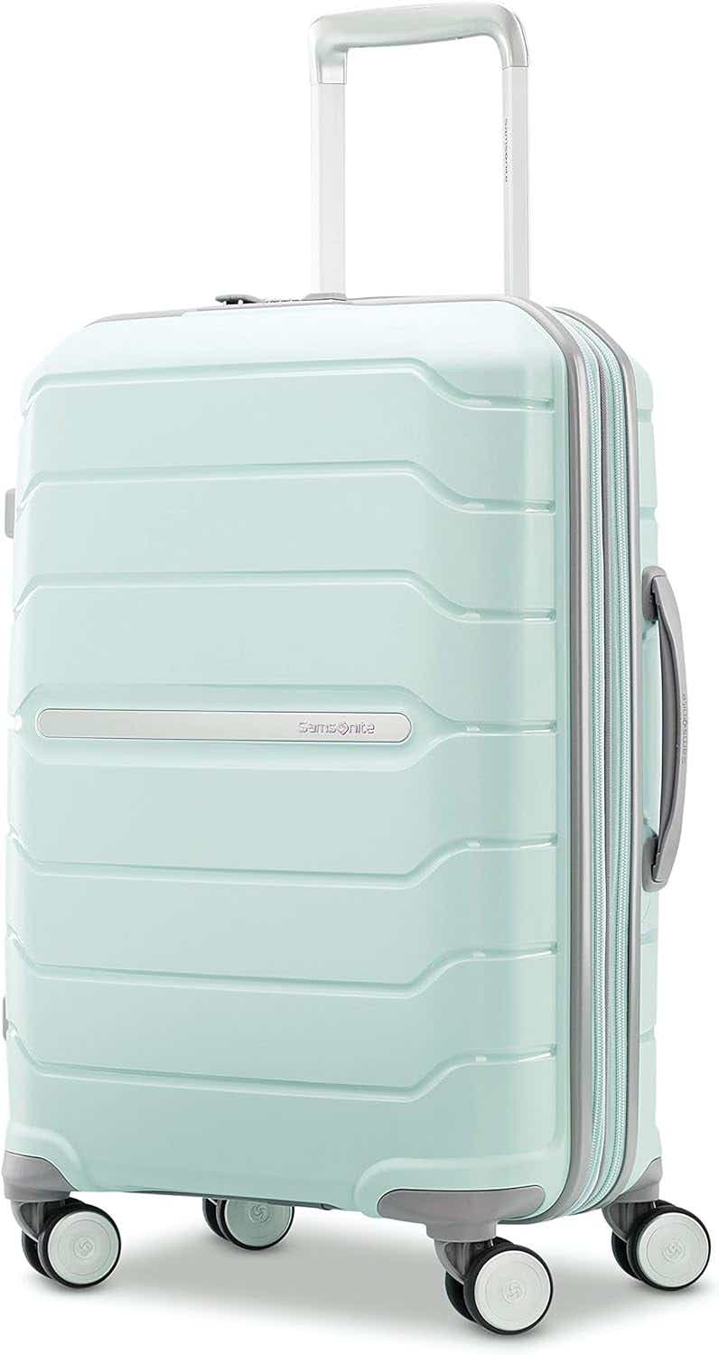 Samsonite Freeform Hardside Expandable with Double Spinner Wheels, Carry-On 21-Inch, Mint Green