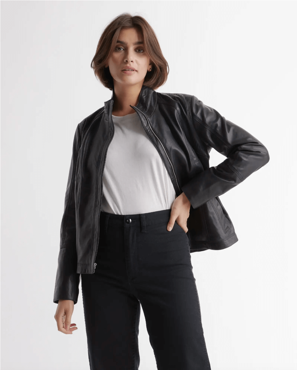 quince leather jacket